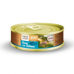 True Origins Adult Pure Atún y Salmón lata para gatos