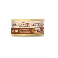 Wellness Core Shredded pollo y pavo lata para gatos