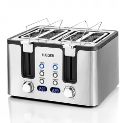 Haeger Toast Tostadora Automática Multifunción 1700W Rebanadas
