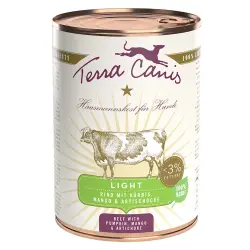 Pack Ahorro: Terra Canis Light 12 x 400 g - Vacuno