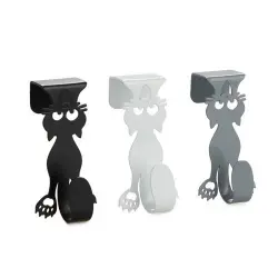 Pack de 3 ganchos para puerta color Gris, Blanco y Negro