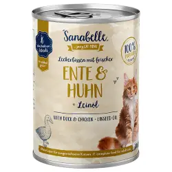 Sanabelle All Meat 6 x 400 g para gatos - Pato y Pollo