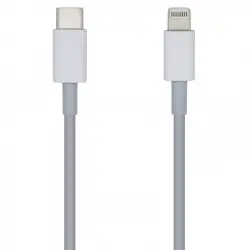 Aisens Cable USB-C a Lightning Macho/Macho 1m Blanco