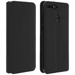 Avizar Funda Billetera Negra para Honor 7A/Huawei Y6 2018