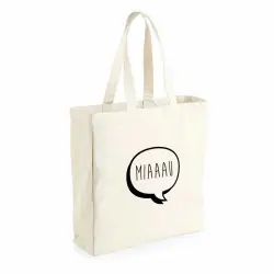 Bolsa saco "Miau" color Blanco