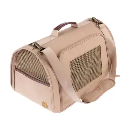 Bolso con bandolera TIAKI Premium Camello para mascotas - 44,5 x 28 x 25,5 cm (Lx An x Al)