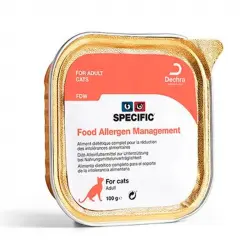 Comida humeda Specific FDW Food allergy management para gatos hipoaleregicos 100Grs 7 Unidades.