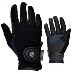 Guantes de equitación Confort  | Color Negro | Equipamiento para el caballo | Guarnicionería Los Nietos | Tradición artesana