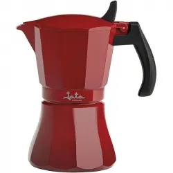 Jata HCAF2006 Cafetera Italiana Inducción 6 Tazas Roja