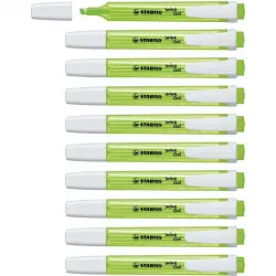 STABILO Swing Cool 10 Marcadores Fluorescentes Verdes