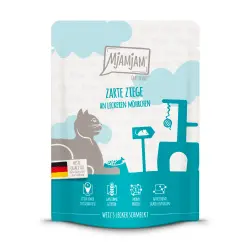 MjAMjAM Quetschie comida húmeda para gatos 6 x 300 g - Cabra