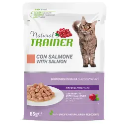 Natural Trainer Mature con salmón para gatos - 12 x 85 g