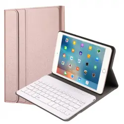 Royal Bailey FT1027 Funda con Teclado Bluetooth para Ipad Mini1/2/3 Rosa
