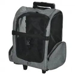 Mochila Perros De Tela Oxford Acero Aluminio 42x25x55cm-pawhut.gris