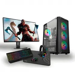 PC Racing Pack PC Gaming Amd Ryzen 5 5600G/16GB/256GB SSD + 1TB HDD + Pantalla 24" FullHD+ Teclado + Ratón + Auriculares