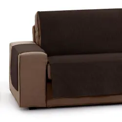 Vipalia Protector Funda Sillon 1 Plaza o Relax. Chenilla Lisa. Diseño Elite. Color Marron. 1 Plaza