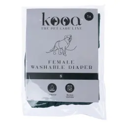 Pañal lavable kooa para perros hembra - Talla S