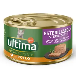 Ultima Fit & Delicious Sterilized para gatos 24 x 85 g - Pollo