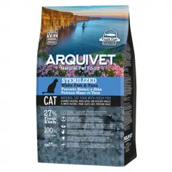 Arquivet pienso Sterilized de pescado blanco y atún para gatos esterilizados 1.5, 1.50 kg