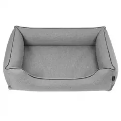Cama Para Perros Cesta Para Perros Mestizo Mallorca Standard 80x60 Cm Color Gris Claro/negro