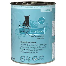 catz finefood en latas 6 x 400 g - Arenque y gambas