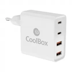 CoolBox COO-CUAC-100P Cargador Universal de Pared USB-C QC 3.0 100W Blanco