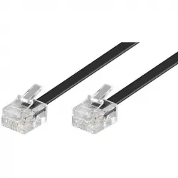 Goobay Cable de Teléfono RJ11 6P4C 10m Negro