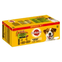 Multipack Pedigree bolsitas - 40 x 100 g 4 surtidos en salsa