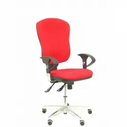 Piqueras y Crespo Moral Silla Sincro Tela Brazos Regulables Rojo