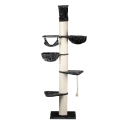 Rascador Maine Coon Tower Crown para gatos color Gris oscuro