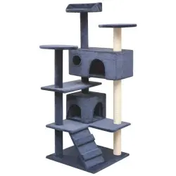 Rascador para gatos poste rascador de sisal color Azul
