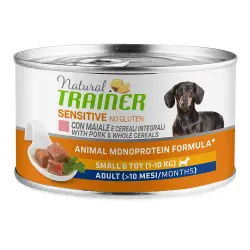 Natural Trainer Sensible Sin Gluten Pequeño y  Adulto 1 x 150 g - con Cerdo y Cereales Integrales