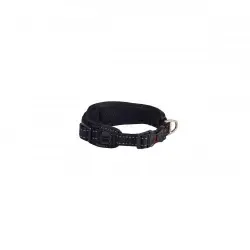 Rogz padded collar acolchado negro para perros