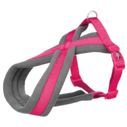 Arnés acolchado Trixie Premium Touren fucsia para perros - Talla L: 60–100 cm perímetro de pecho