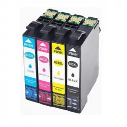 Color Premium Tinta Compatible con Epson 603XL Pack 4 Cartuchos