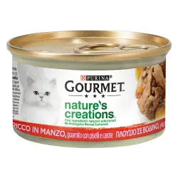 Gourmet Nature's Creations 24 x 85 g - Pack Ahorro - Vacuno con guisantes y zanahorias