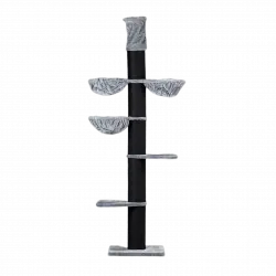 Rascador Maine Coon Tower Plus para gatos color Negro y gris