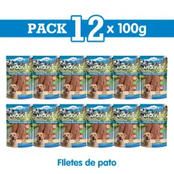 Filete de pato 100 g Snack para perros, Unidades 12 unidades