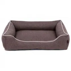 Sofa Mallorca Comfort Cama Para Perro 80x60 Cm Marrón/blanco