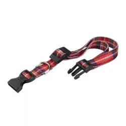 Collar Nylon Club C Tartan Ferplast, Tallas 45 - 70 Cms