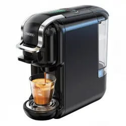 HiBREW H2B Cafetera Espresso 19 Bares Negra compatible con Cápsulas K-Cup/Nespresso/Dolce Gusto