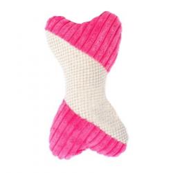 Play&Bite Premium Hueso rosa de peluche para perros