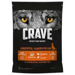 Crave Adult con pavo y pollo pienso para perros - 1 kg