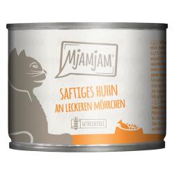 MjAMjAM comida húmeda para gatos 6 x 200 g - jugoso pollo con sabrosas zanahorias