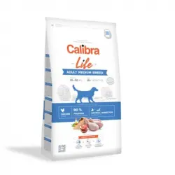 Calibra dog life adult medium breed pollo pienso para perros, Peso 2,5 Kg