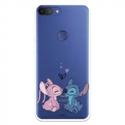 Funda Para Alcatel 1s 2019 Oficial De Disney Angel & Stitch Beso - Lilo & Stitch