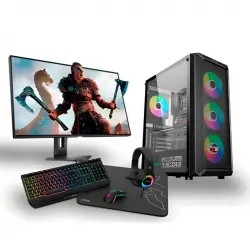 PC Racing Pack PC Gaming AMD Ryzen 5 4600G/16GB/1TB+256GB SSD + Pantalla 24" + Teclado + Ratón + Auriculares