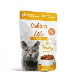 28x85gr Calibra Gato Adulto Pouch con Pavo en Salsa