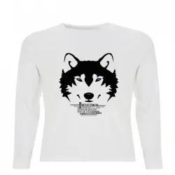 Camiseta unisex lobo color Blanco