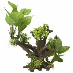 Planta artificial para decoración de acuarios color Multicolor